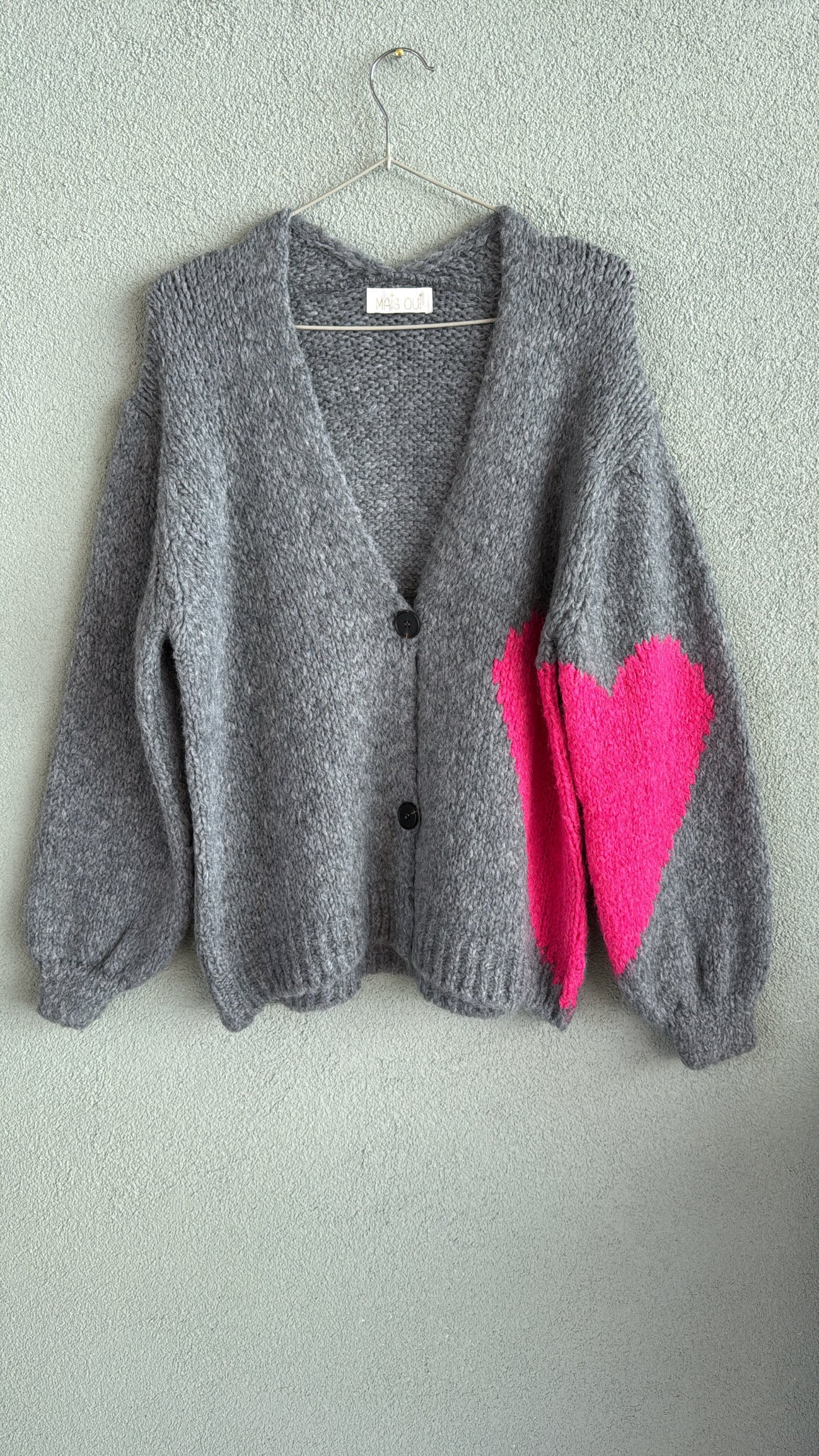 Cardigan Love grey