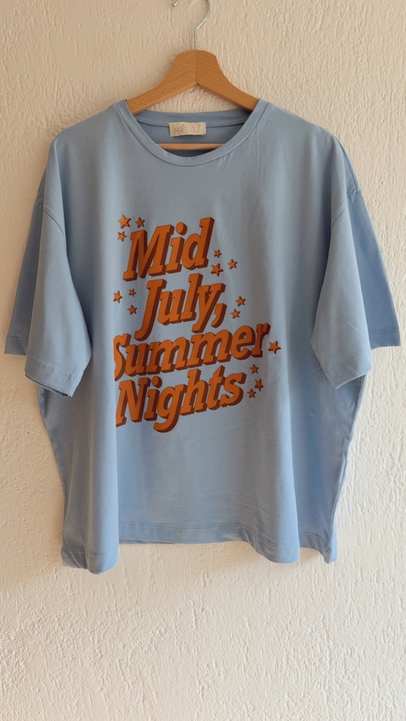 T-shirt Vintage azzurra