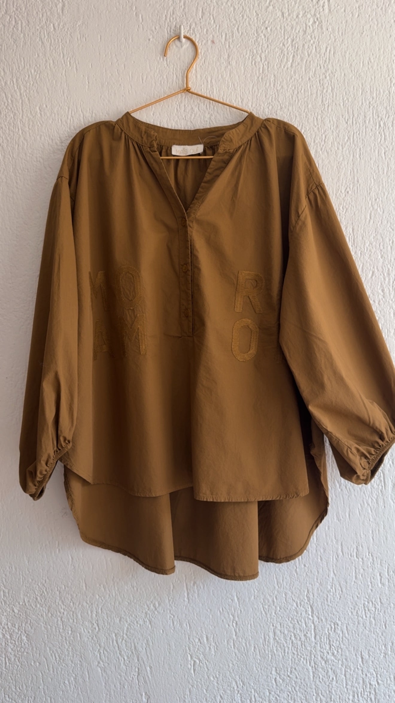 Camicia Amore mostarda