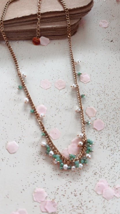 Girocollo Perla green