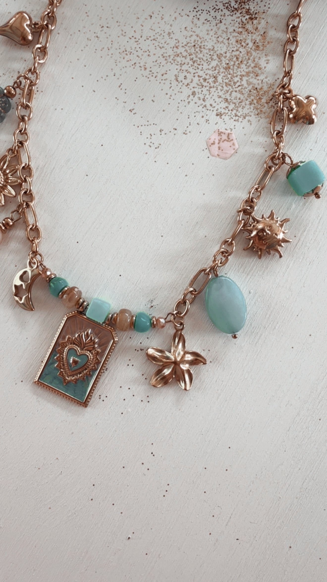 Collana Boheme azzurra
