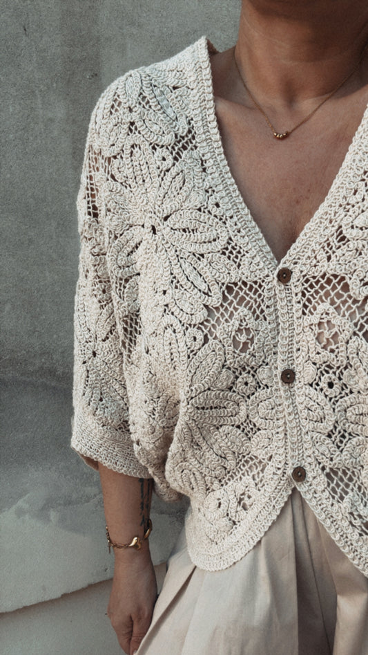 Cardigan Leà ecru