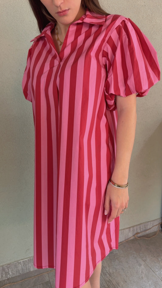 Abito Geremia fragola lampone