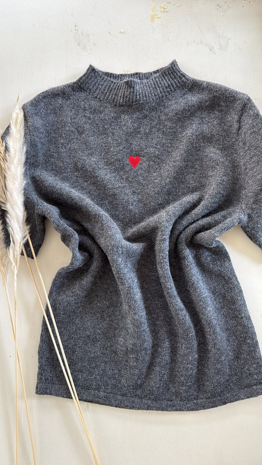 Maglia Heart piombo