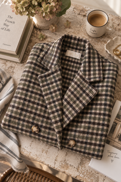 Giacca Scotland check green