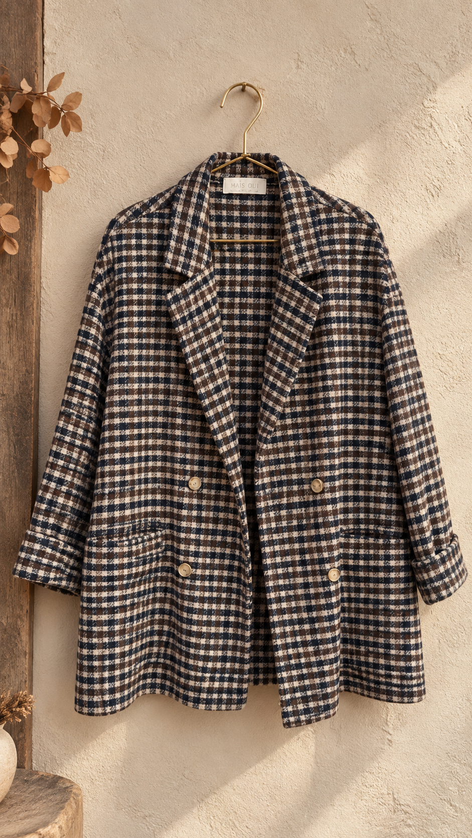 Giacca Scotland check navy