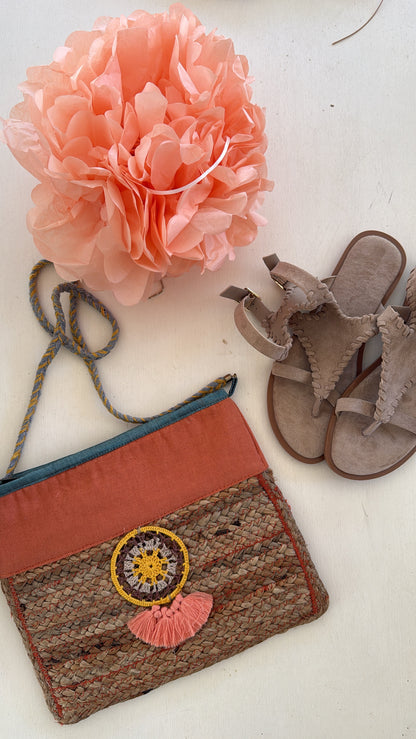 Bag Boho coral