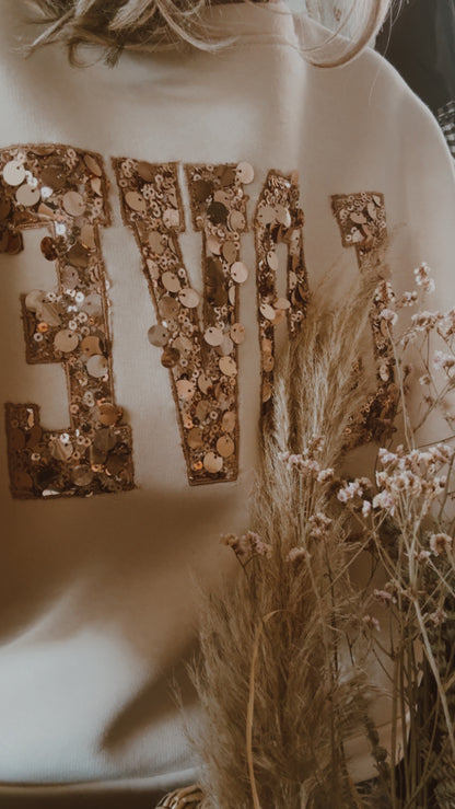 Felpa Sparkly natural