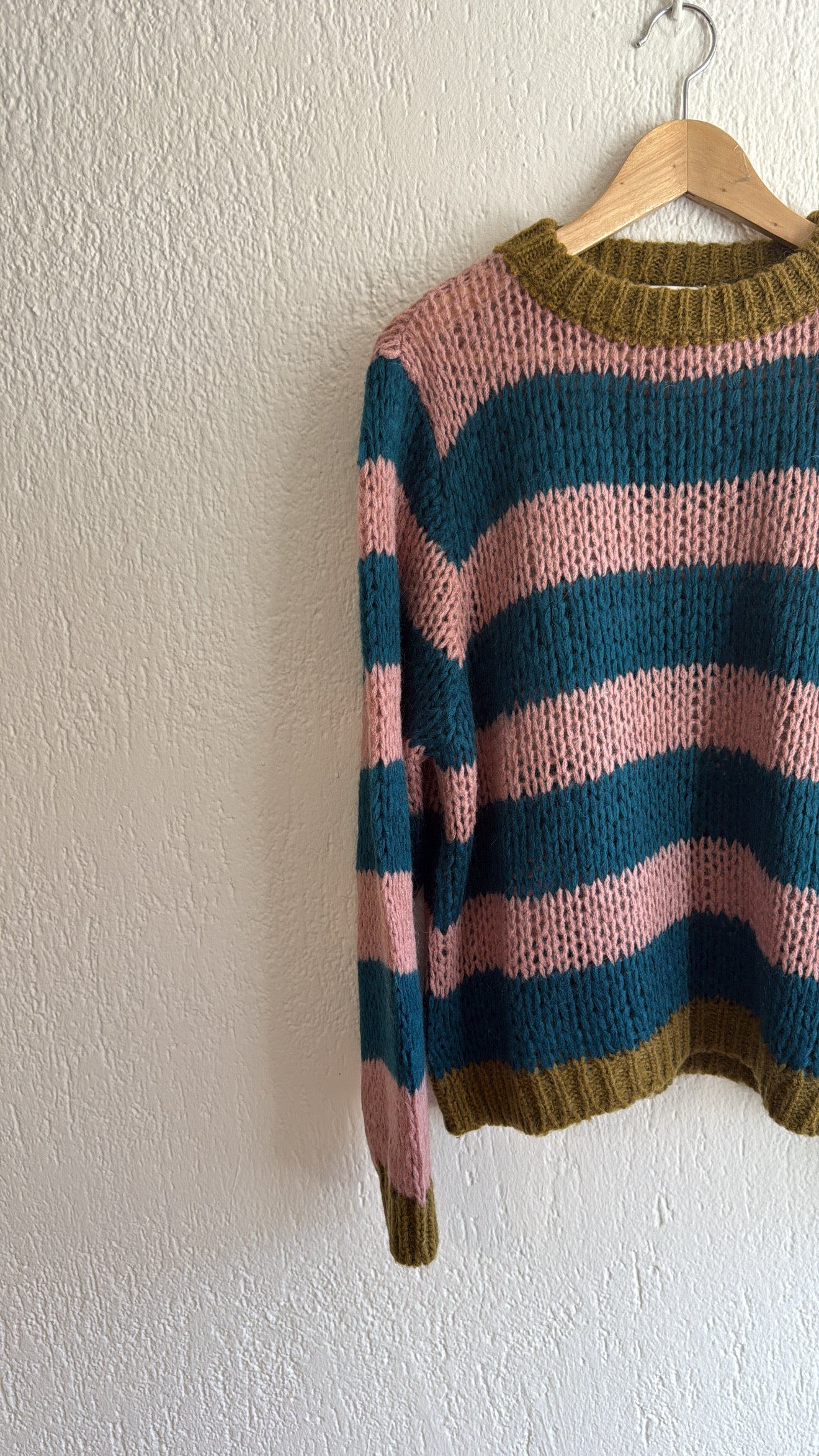 Maglia Natalina rosa-ottanio