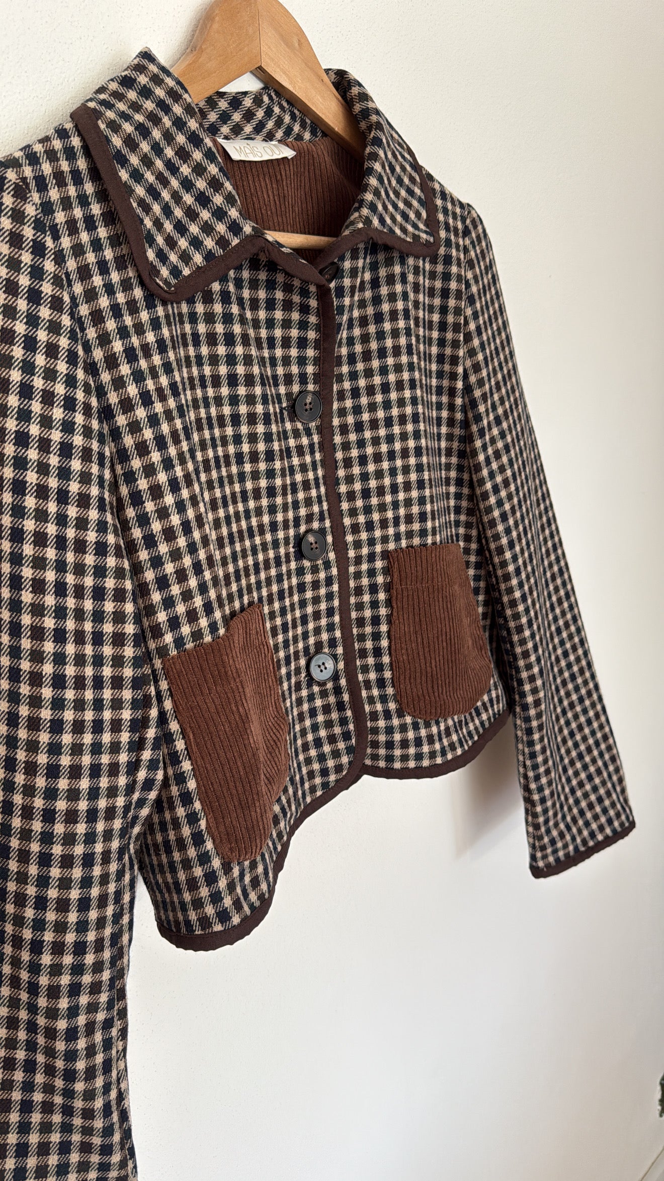 Giacca Roy check navy