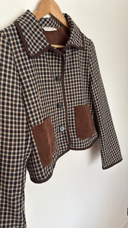 Giacca Roy check navy