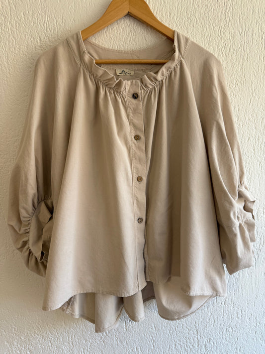 Camicia Angel microcostina naturale