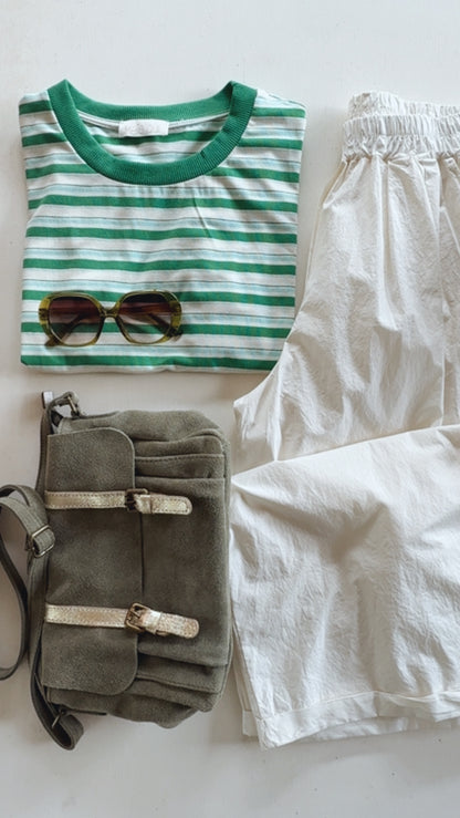 T-shirt Carola riga green
