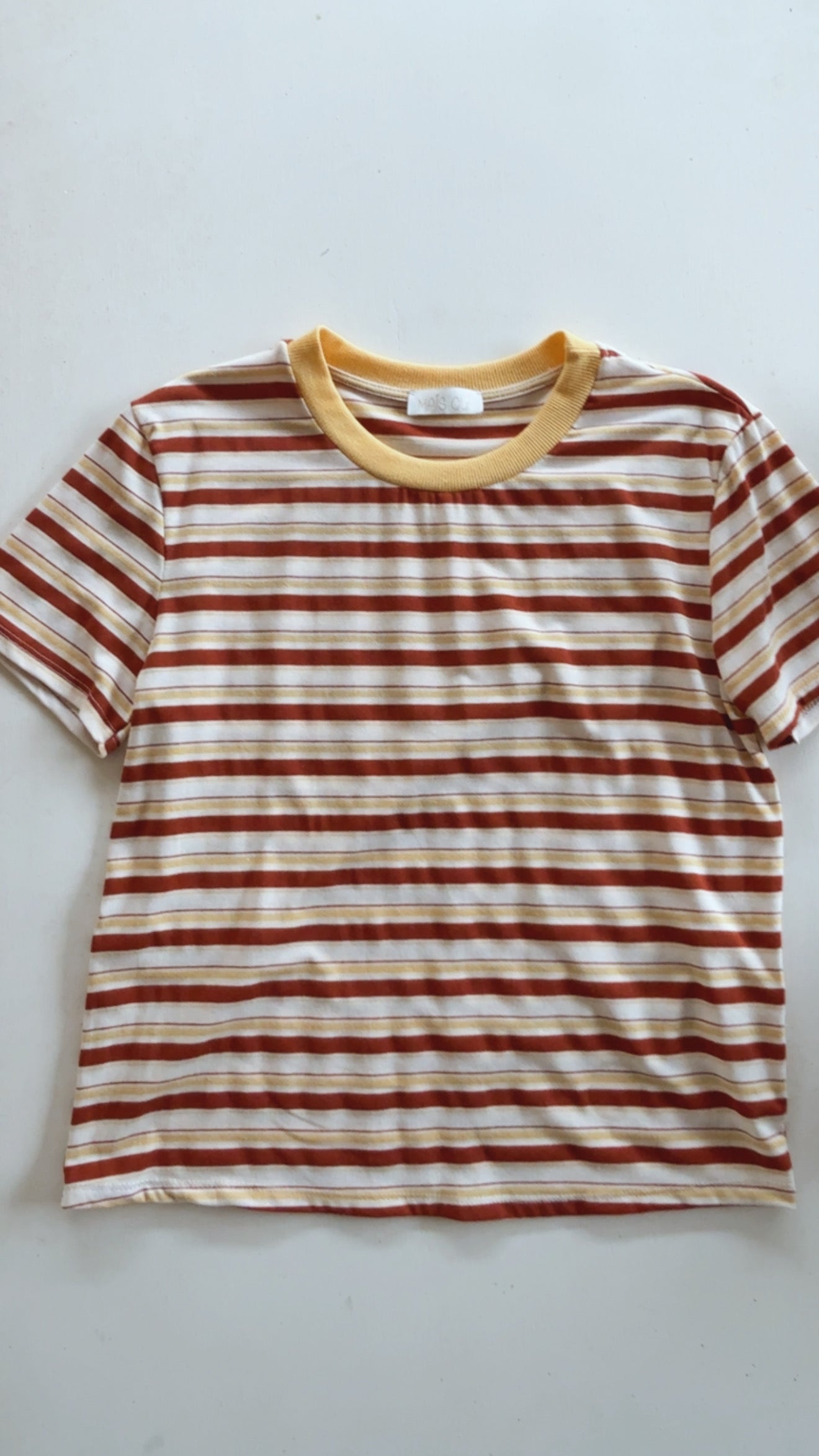 T-shirt Carola riga bruciato