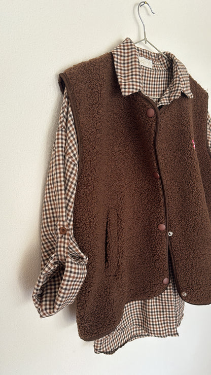 Camicia Wayne check choco