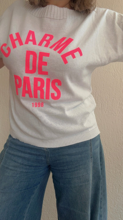 Maglia Charme de Paris white
