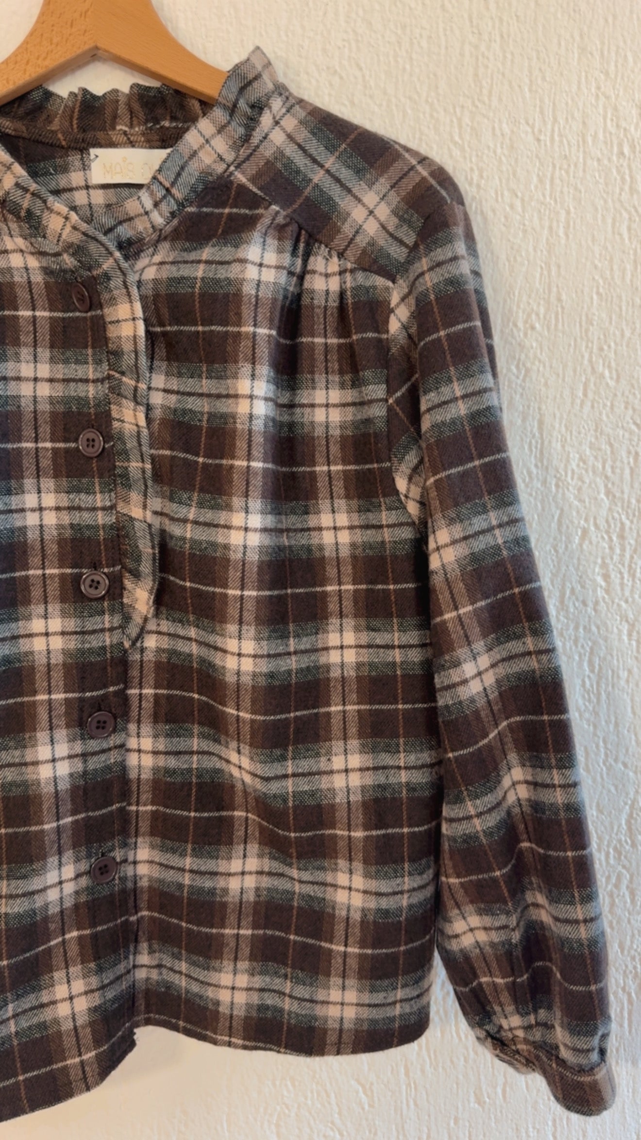 Camicia Anisa tartan choco