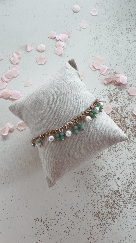Braccialetto Perla green