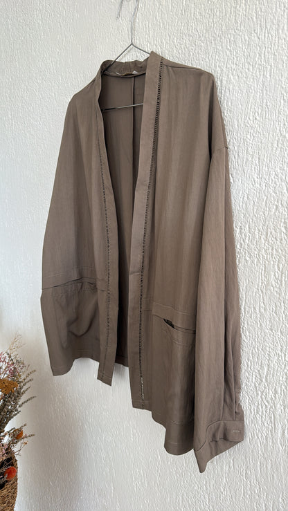 Giacca Kimono Asia taupe
