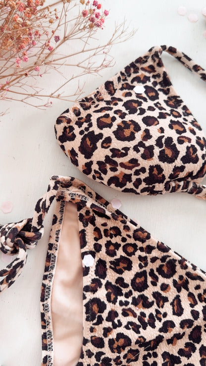 Bikini Leopardier sand