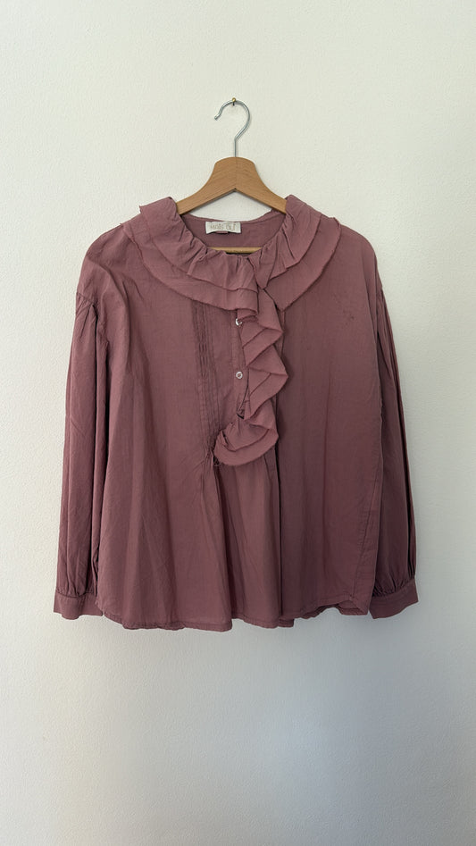 Camicia Adelina vintage malva