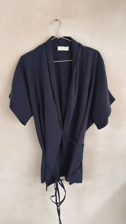 Giacca incrociata Carolina navy