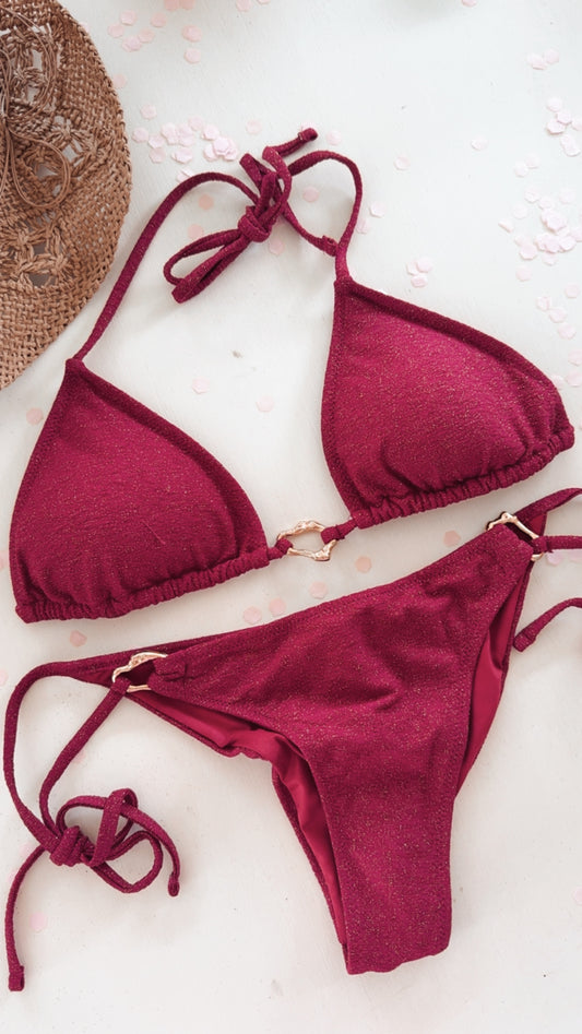 Bikini Brille dark raspberry