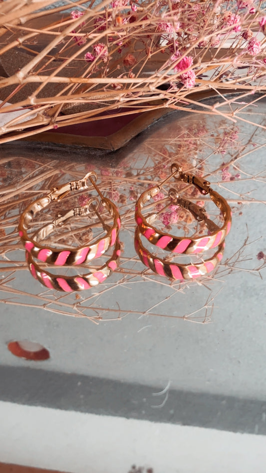 Orecchini Pink Circle