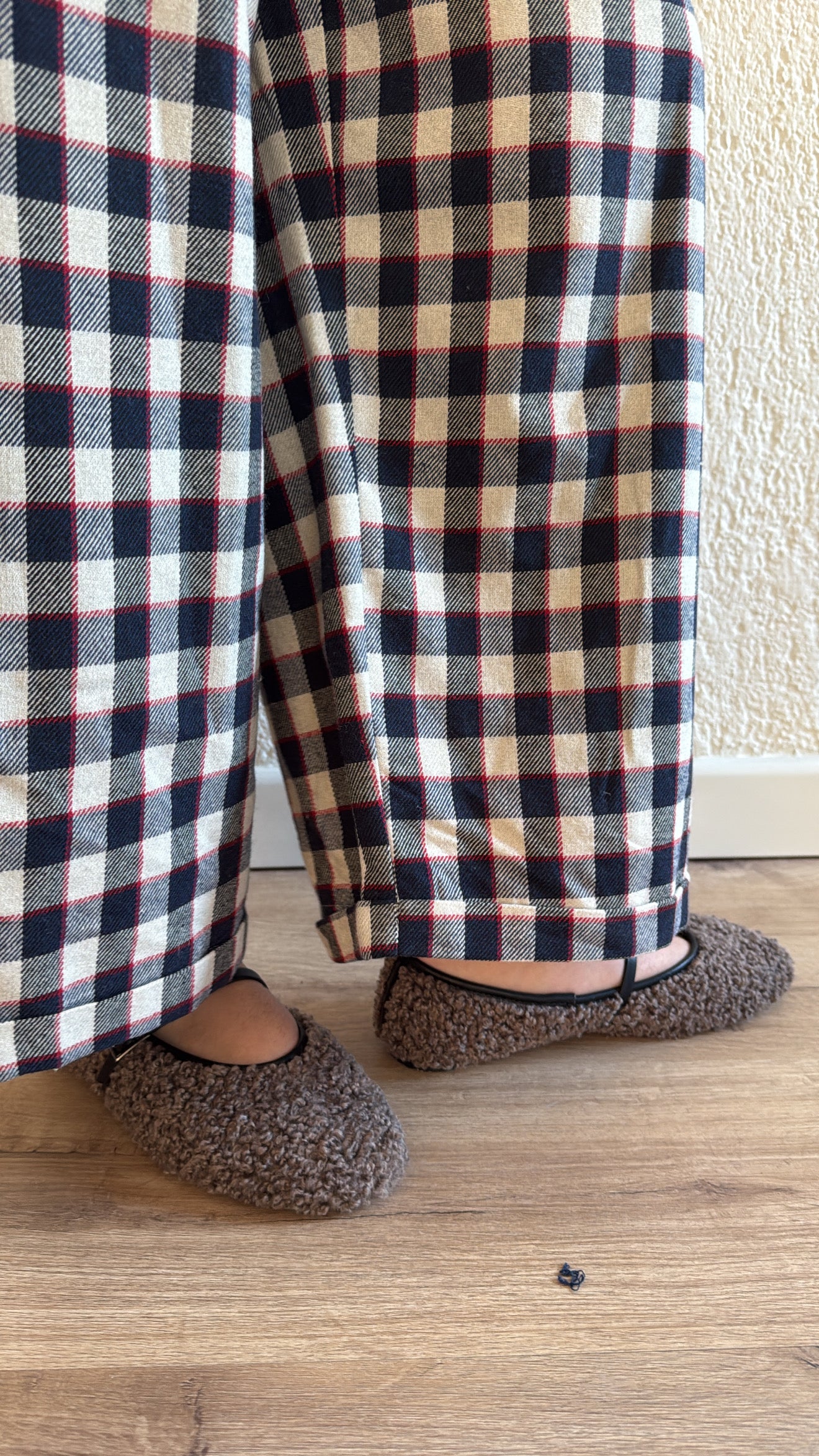 Pantalone Artù navy check