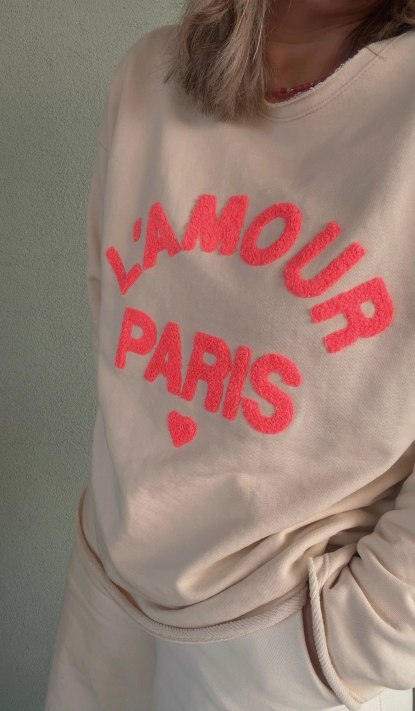 Felpa L'amour Paris burro