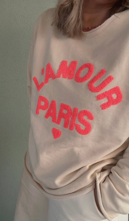 Felpa L'amour Paris burro