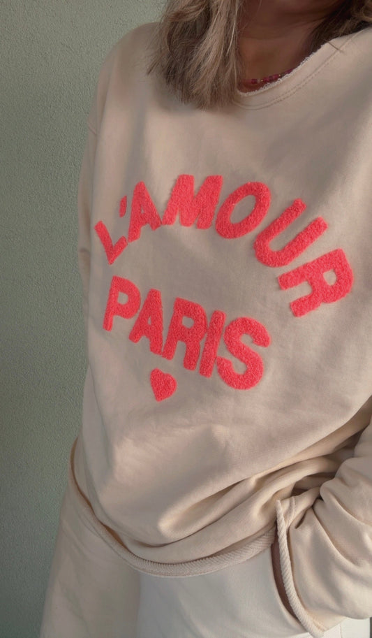 Felpa L'amour Paris burro