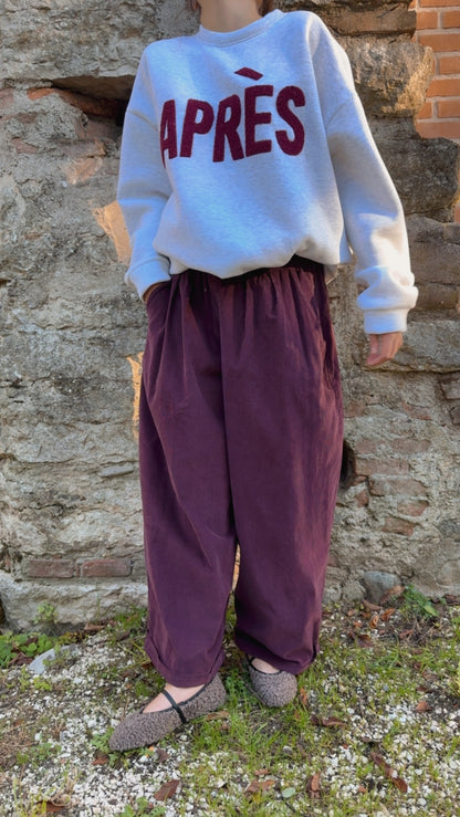Pantalone Paride prune