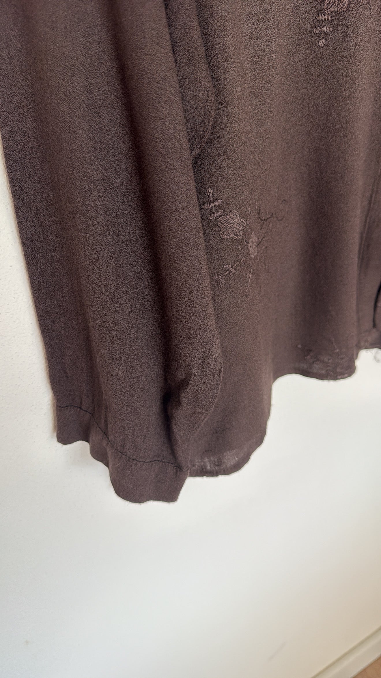 Camicia Flora chocolate