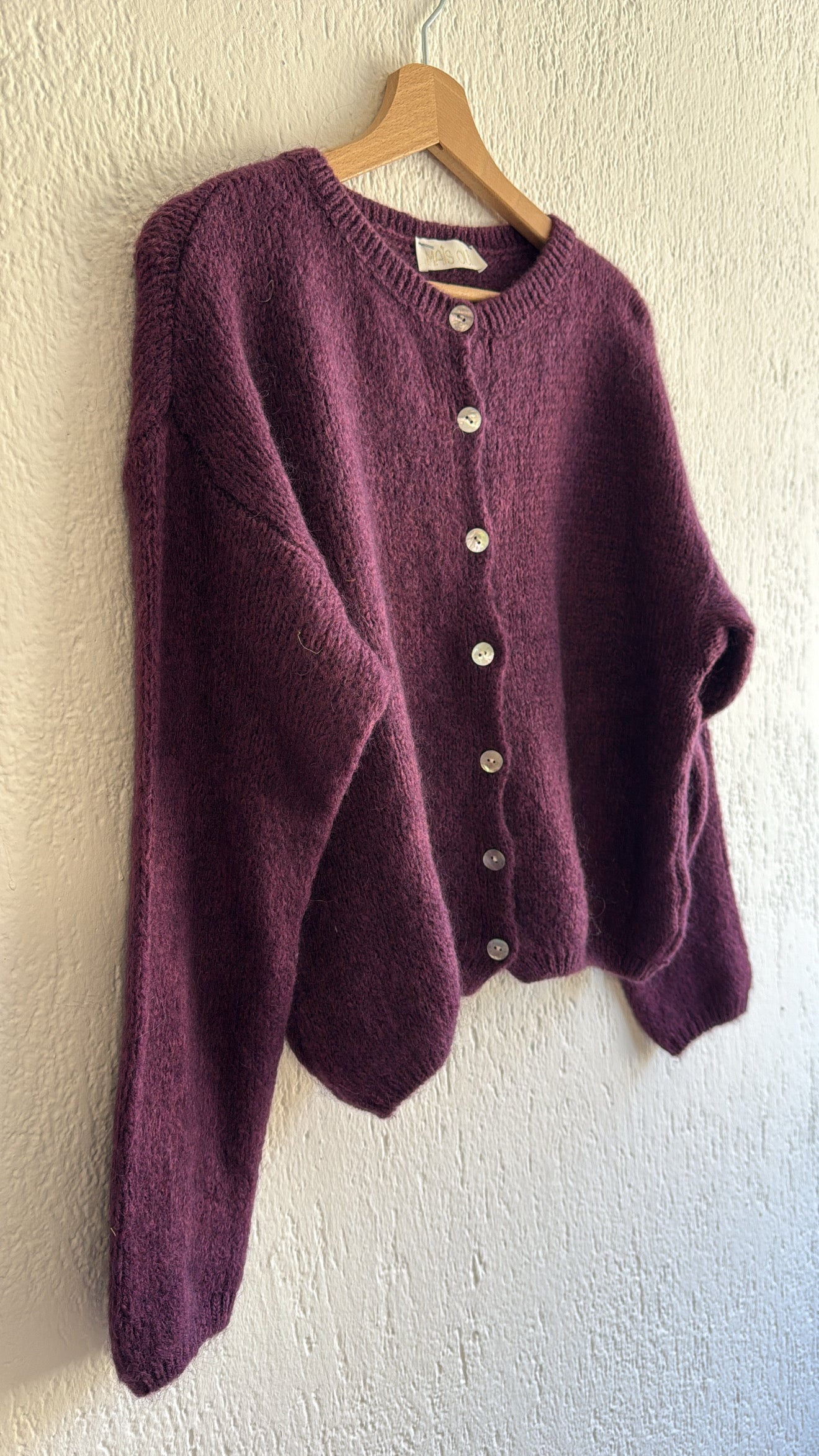 Cardigan Linette prune