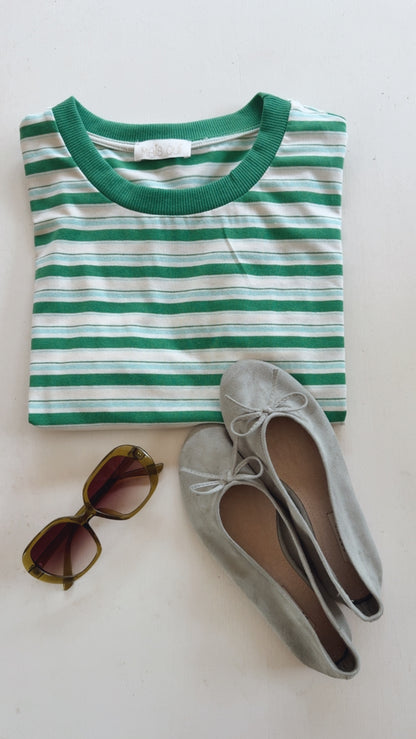 T-shirt Carola riga green
