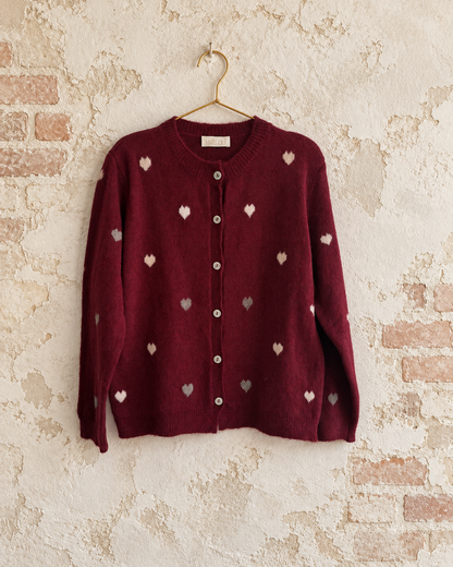 Cardigan Amanda burgundy