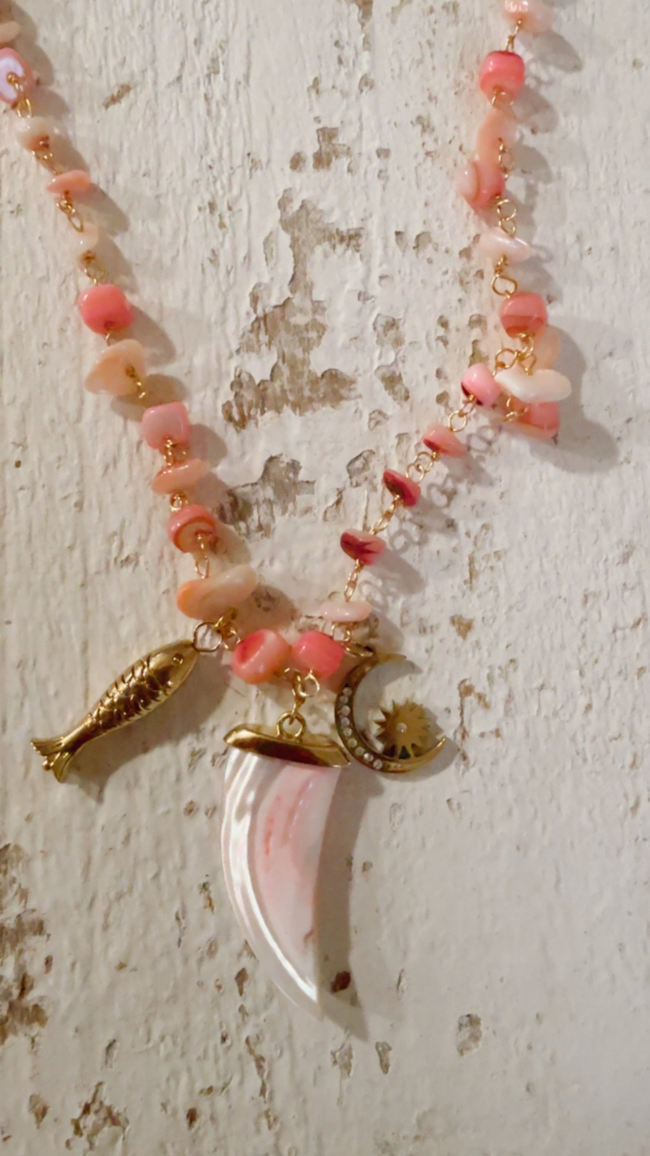 Girocollo Pepita rosa