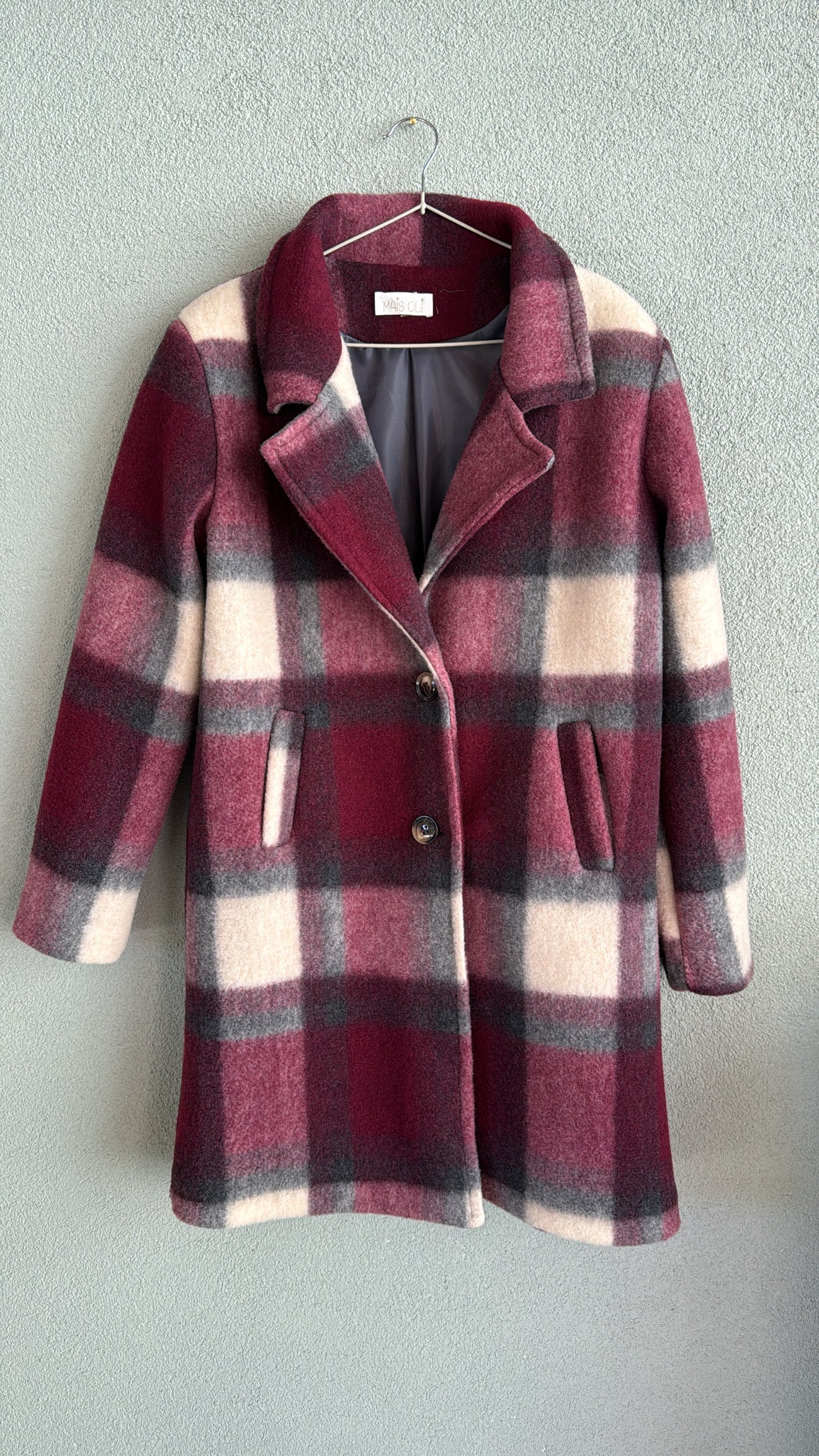 Giaccone Telma Check Burgundy