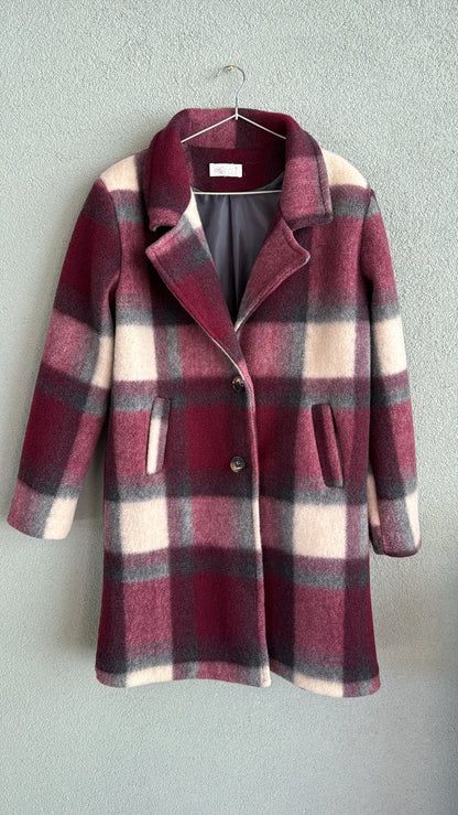 Giaccone Telma Check Burgundy