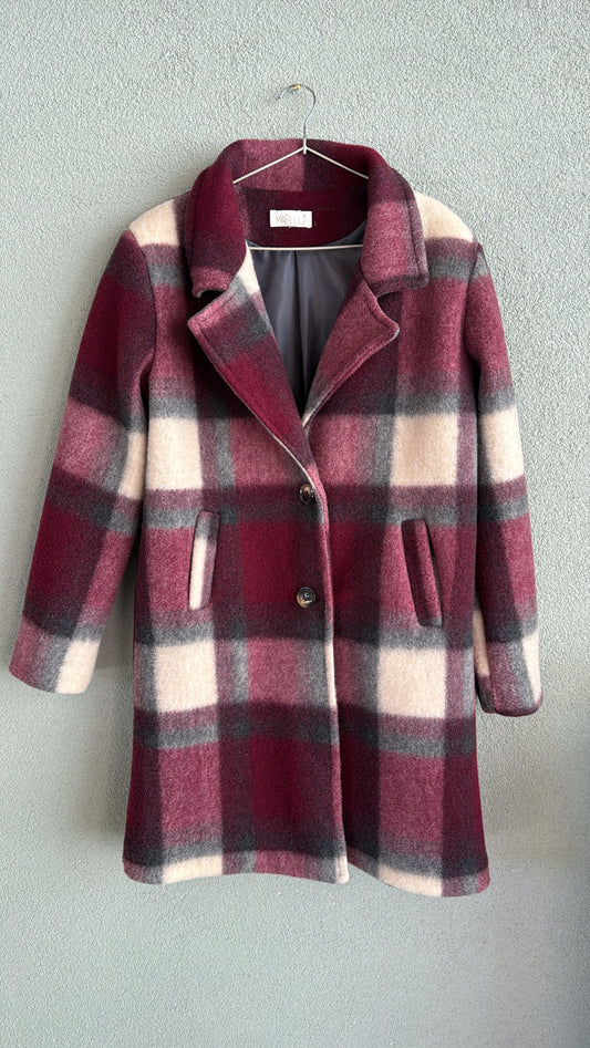 Giaccone Telma Check Burgundy