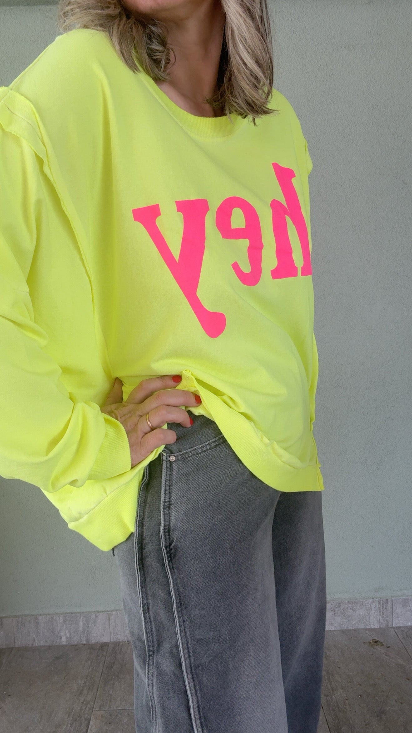 Maglia Hey Giallo Fluo