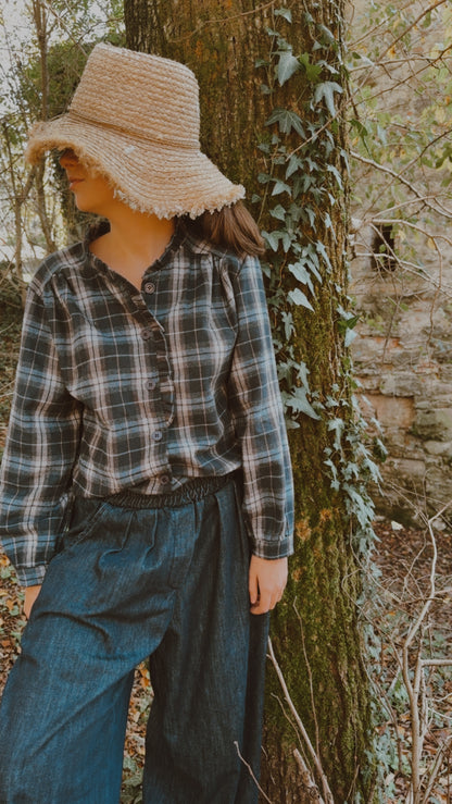 Camicia Anisa tartan navy