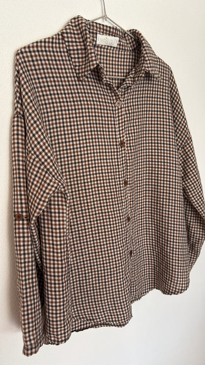 Camicia Wayne check choco