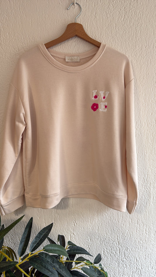 Felpa Love Flower