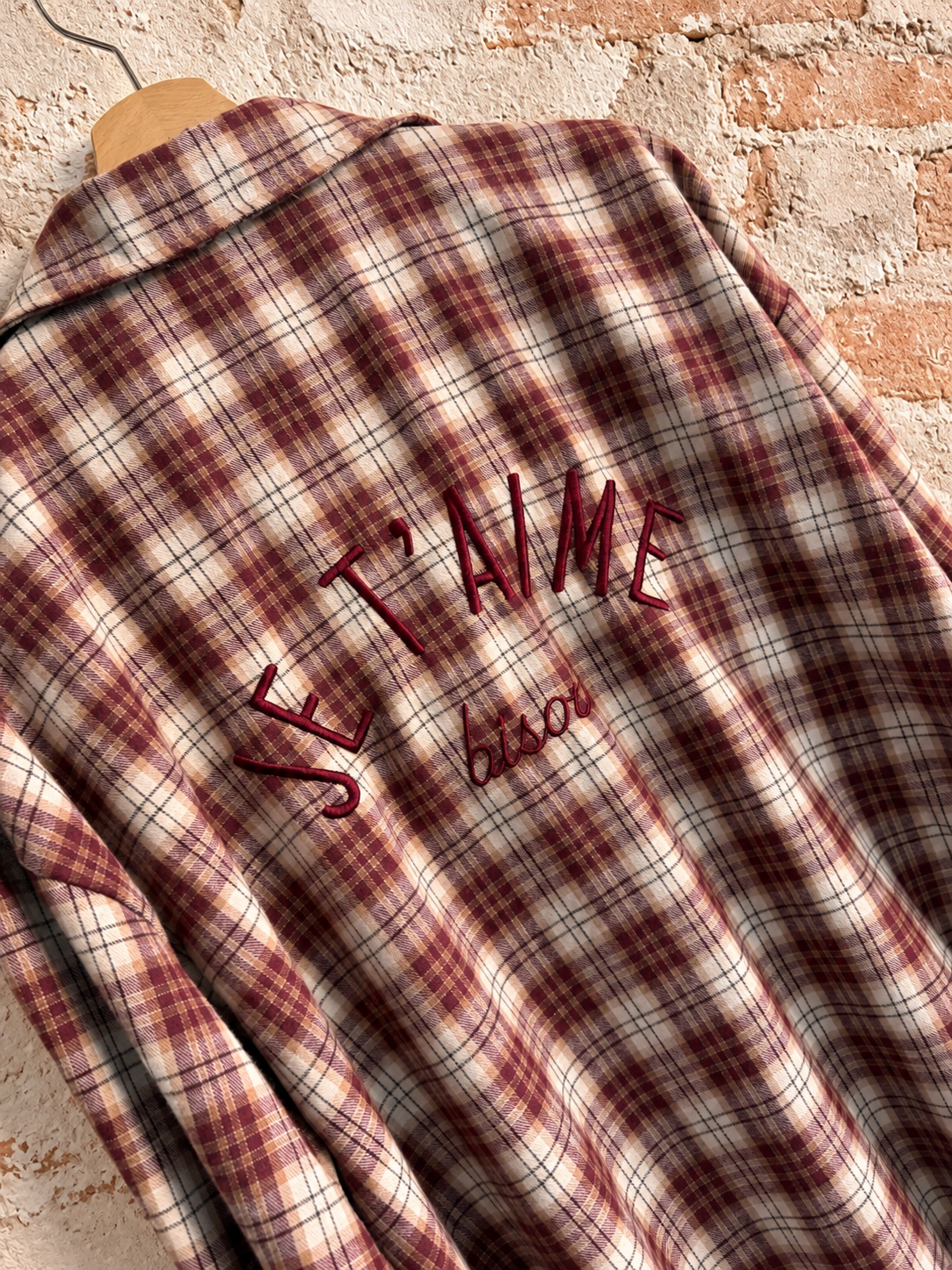 Camicia Jet'aime check mosto