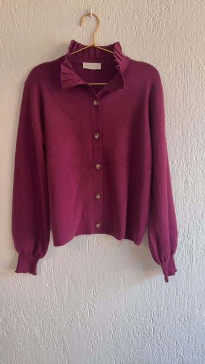 Cardigan Betty bordeaux