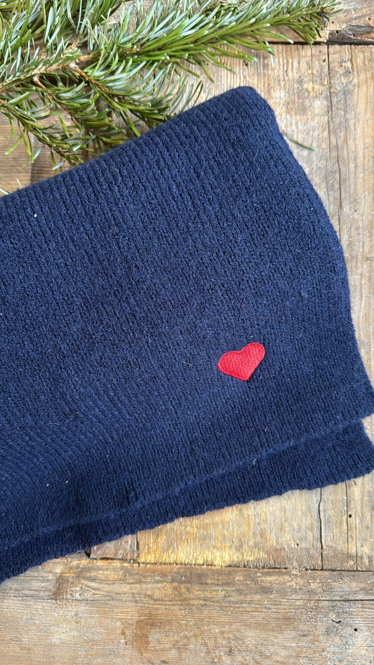 Sciarpa Heart navy
