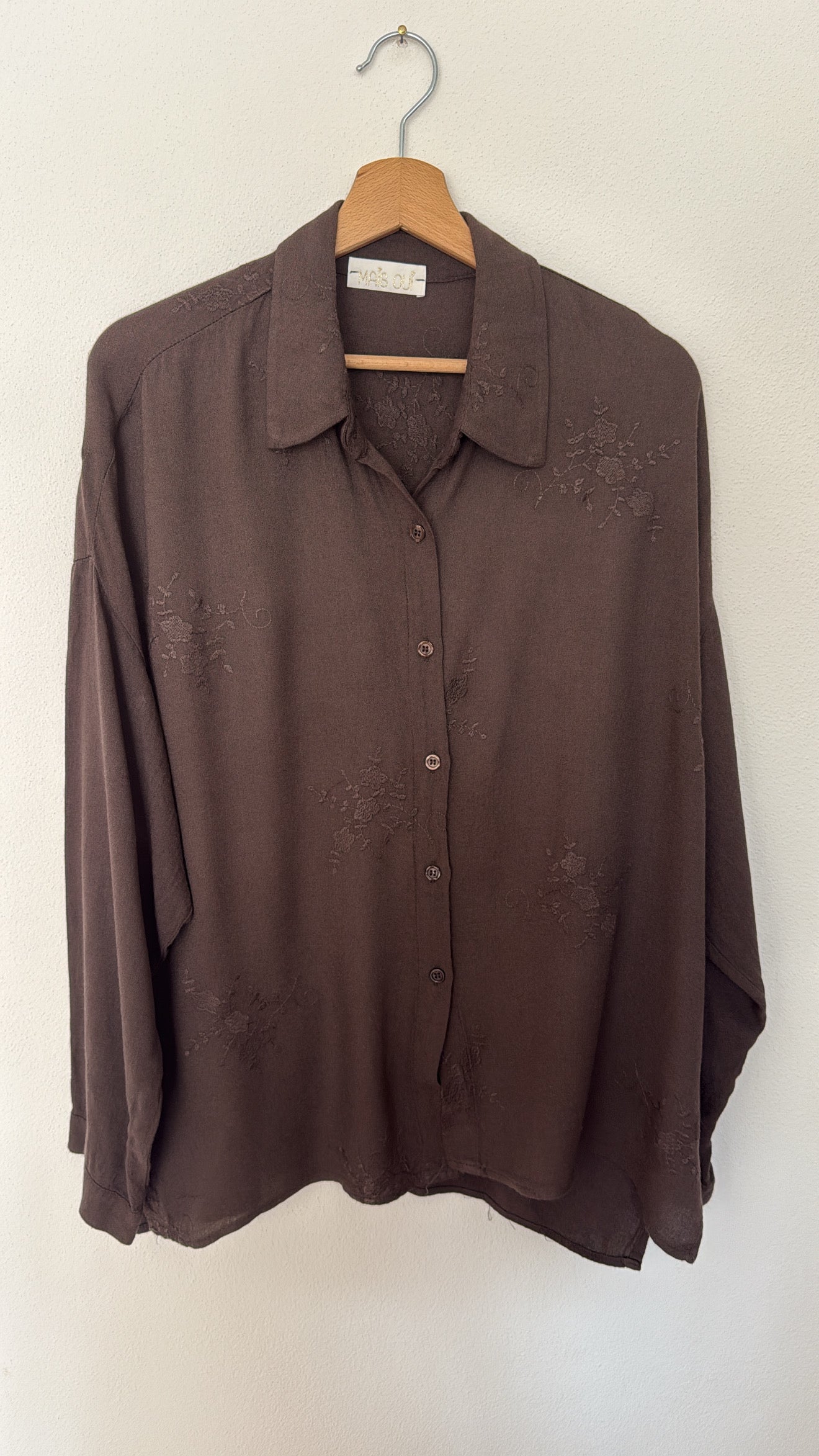 Camicia Flora chocolate