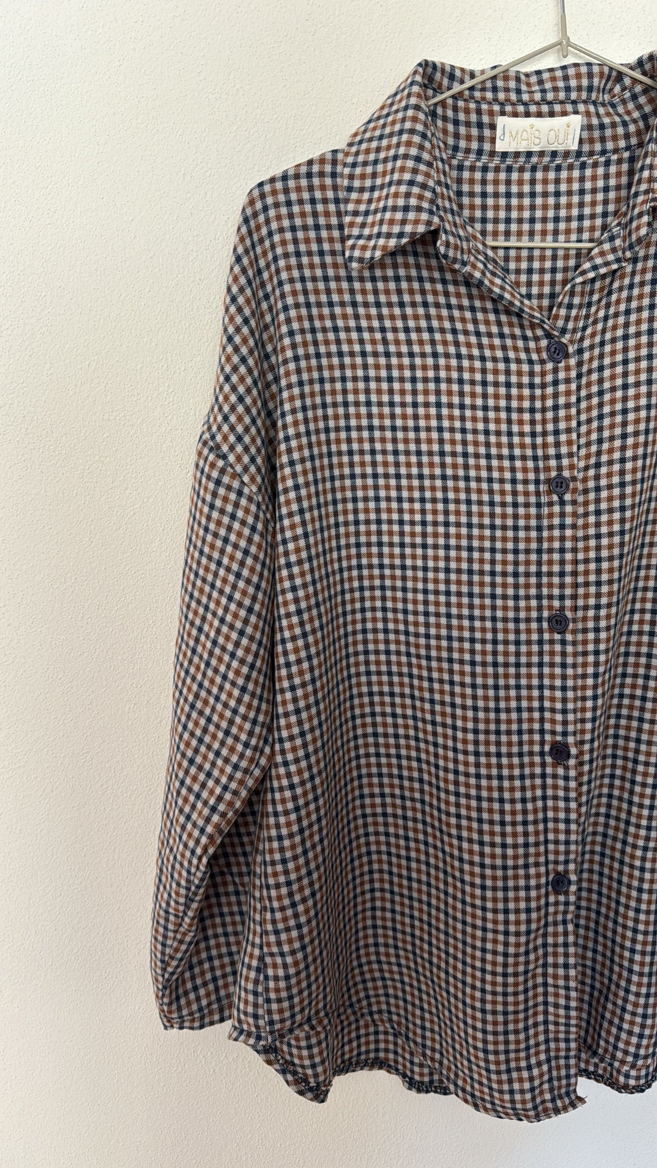 Camicia Wayne check navy